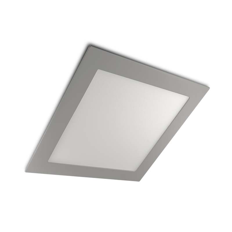 DOWNLIGHT LED SLIM CUADRADO GRIS 12W - 6500K